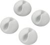 TRU COMPONENTS SWC-10WT/4P Cable mount Self-adhesive 542241 Bundle Ø range 9 mm (max) White 4 pc(s)