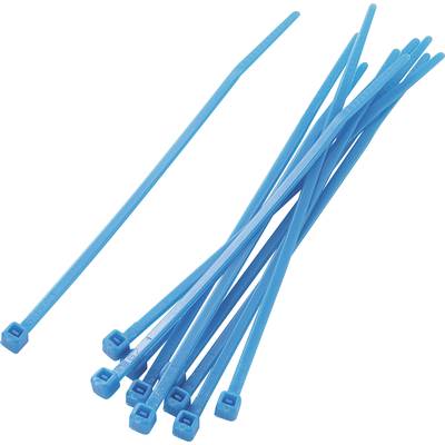 TRU COMPONENTS 1592831 TC-PBR-100-4BE203 Cable tie set 100 mm 2.20 mm Blue  100 pc(s)
