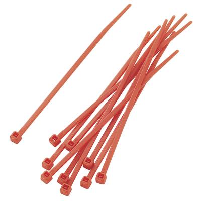 TRU COMPONENTS 1592780 TC-PBR-100-4RD203 Cable tie set 100 mm 2.20 mm Red  100 pc(s)