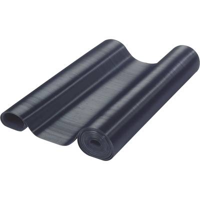 Adam Hall Fine-grooved mat Rubber Black 10000 mm Content: 10 m