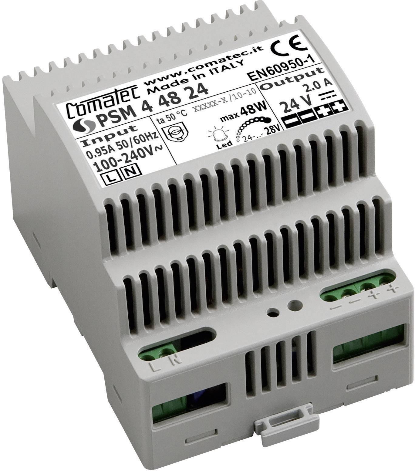 Image of Comatec PSM4/48.24 Rail mounted PSU (DIN) 24 V DC 2 A 48 W Content 1 pc(s)