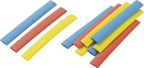 TRU COMPONENTS 1572079 Heatshrink set Multi-coloured 9.50 mm 4.80 mm Shrinkage:2:1 12 pc(s)