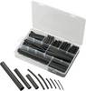 TRU COMPONENTS 1572181 Heatshrink set Black Shrinkage:2:1, 3:1, 4:1, 6:1 302 Parts