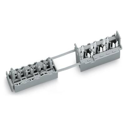 WAGO 730-106 Connector clip flexible: - fixed: 0.75-1.5 mm² Number of pins: 6 50 pc(s) Grey