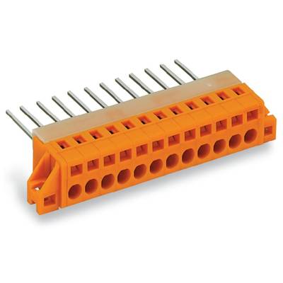 WAGO 731-166/048-000 Spring-loaded terminal 2.50 mm² Number of pins 6 Orange 25 pc(s) 