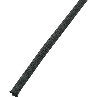 TRU COMPONENTS 1571394 BS1000-FR2 Braided hose Black PET 6.40 up to 6.40 mm Sold per metre
