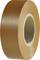 Brown adhesive tape unrolled. Primarily used for electrical insulation or packaging.