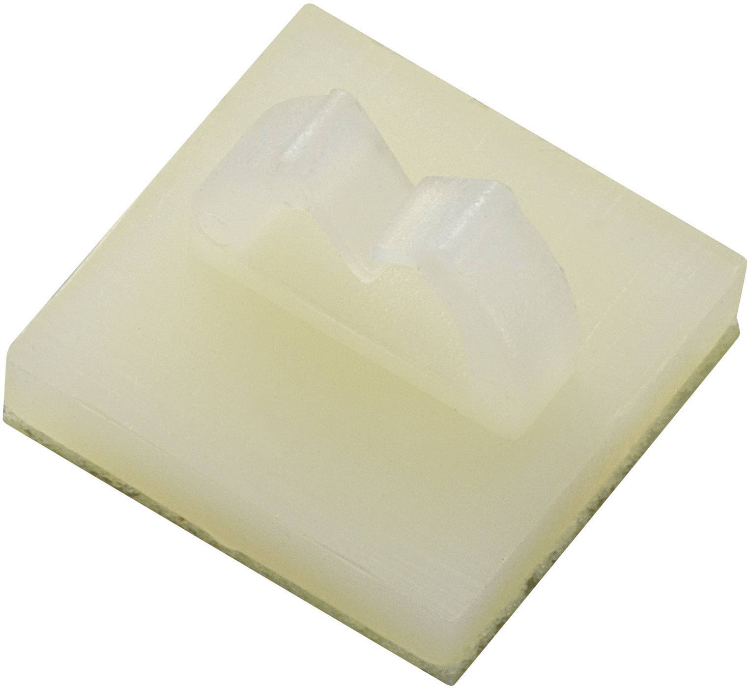 TRU COMPONENTS 9.1 mm Cable mount Self-adhesive 1572179 Bundle Ø range 7.90 mm (max) Ecru 1 pc(s)