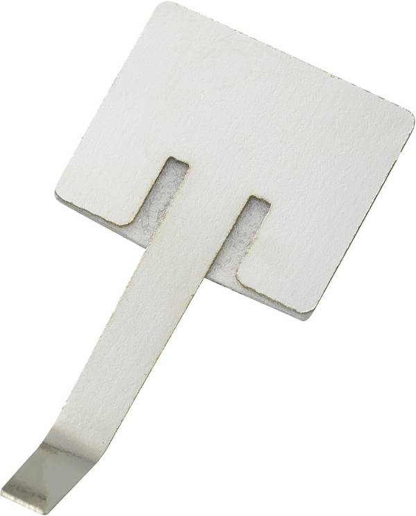 TRU COMPONENTS Fastener Self-adhesive 543655 Bundle Ø range 6 mm (max) Silver 1 pc(s)