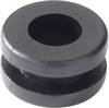 HellermannTyton HV1302-PVC-BK-M1 Cable grommet Terminal Ø (max.) 8 mm Board thickness (max.) 3 mm PVC Black 1 pc(s)