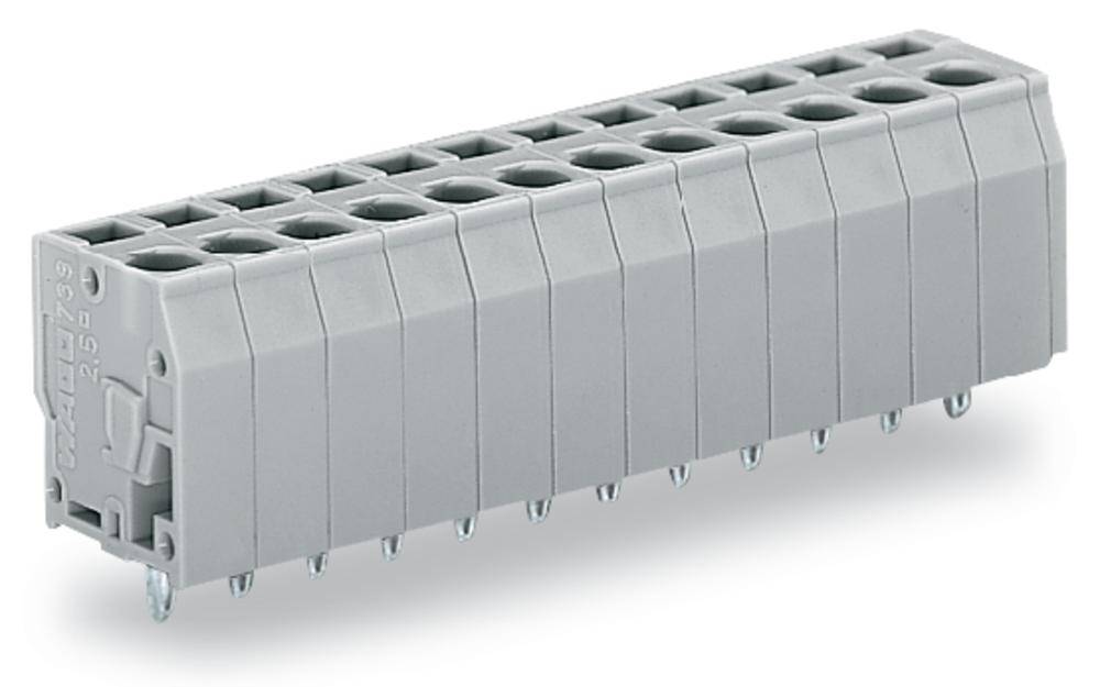 WAGO 739-105/100-000 Spring-loaded terminal 2.50 mm² Number of pins 5 Grey 180 pc(s)-0