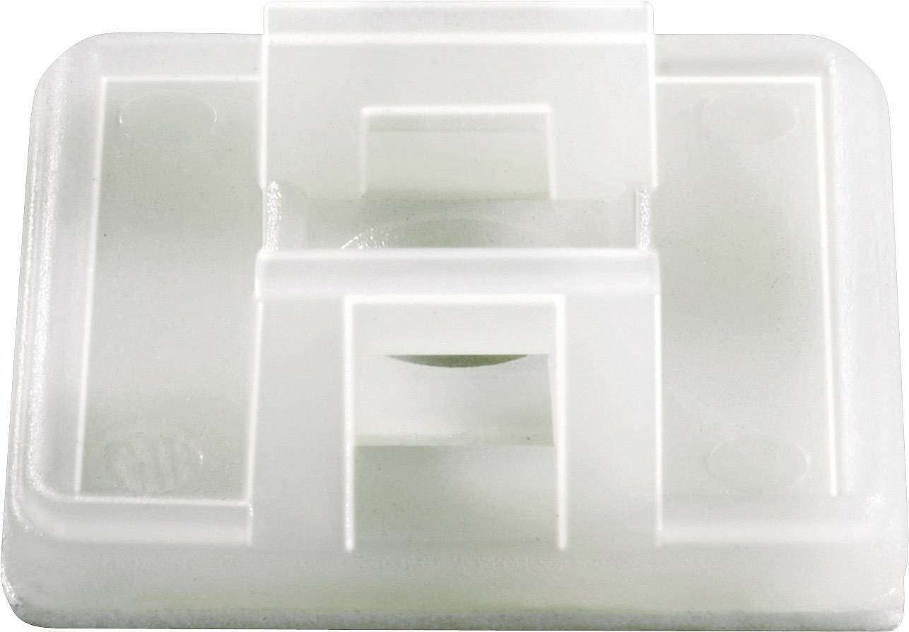 TRU COMPONENTS TC-HC26T203 Cable mount Self-adhesive 1593040 Bundle Ø range 19.40 mm (max) 4x thread Transparent 1 pc(s)