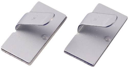 TRU COMPONENTS TC-MWCR15203 Cable mount Self-adhesive 1593024 Bundle Ø range 8 mm (max) Silver 1 pc(s)