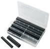 TRU COMPONENTS 1566431 Heatshrink set Black Shrinkage:6:1 12 Parts