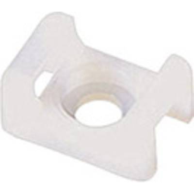 TRU COMPONENTS TC-HC1203 Cable mount Screw fixing 1593055    White 1 pc(s)