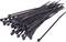 A bundle of black cable ties that can be used for cable management or securing items.