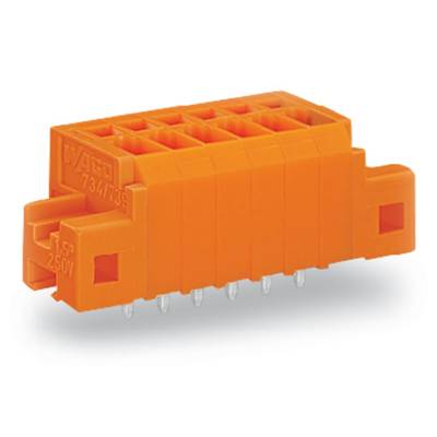 WAGO 739-334/001-000 Spring-loaded terminal 1.50 mm² Number of pins (num) 4 Orange 140 pc(s) 