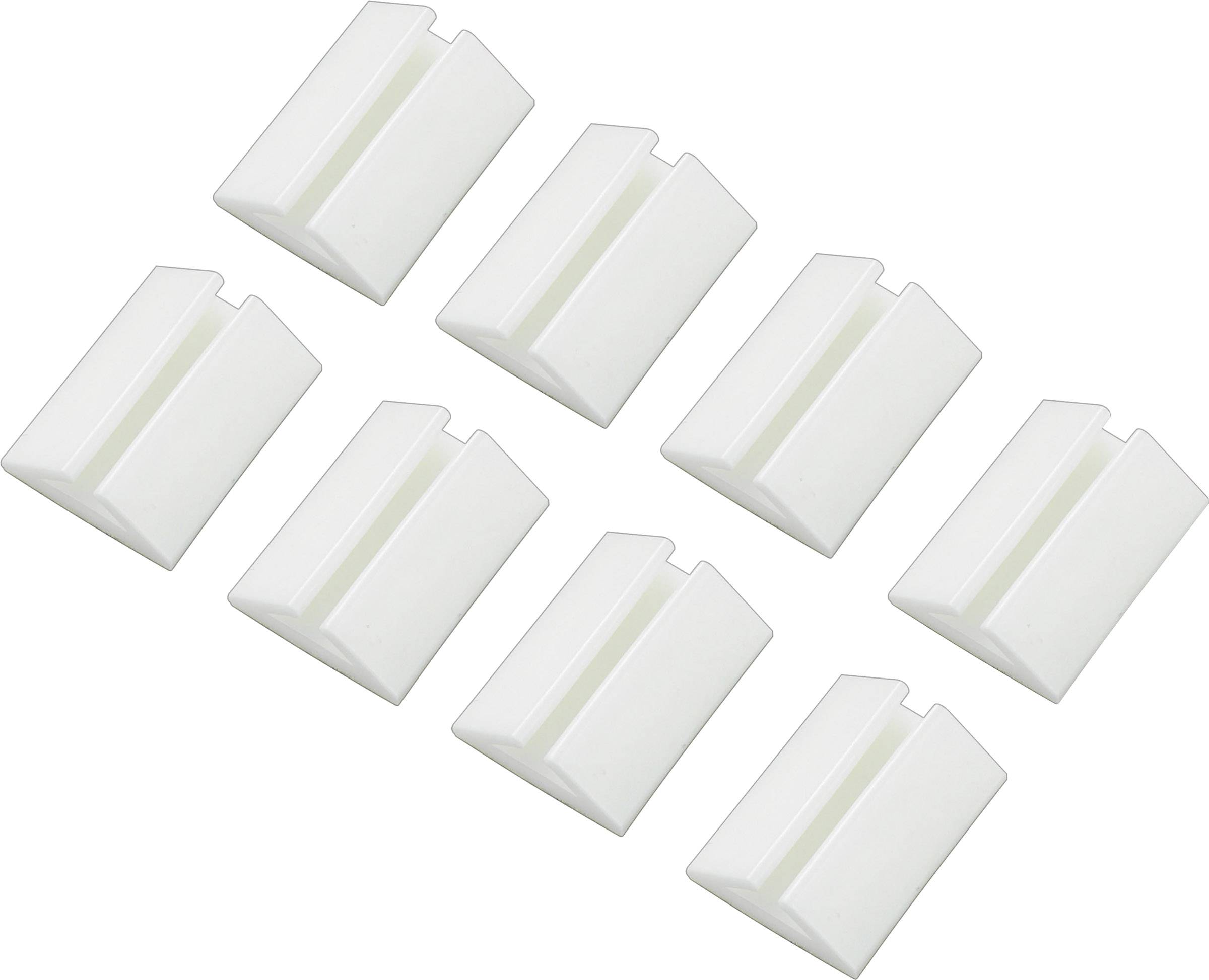 TRU COMPONENTS Cable mount Self-adhesive 1571994 Bundle Ø range 2.50 up to 3.50 mm White 8 pc(s)