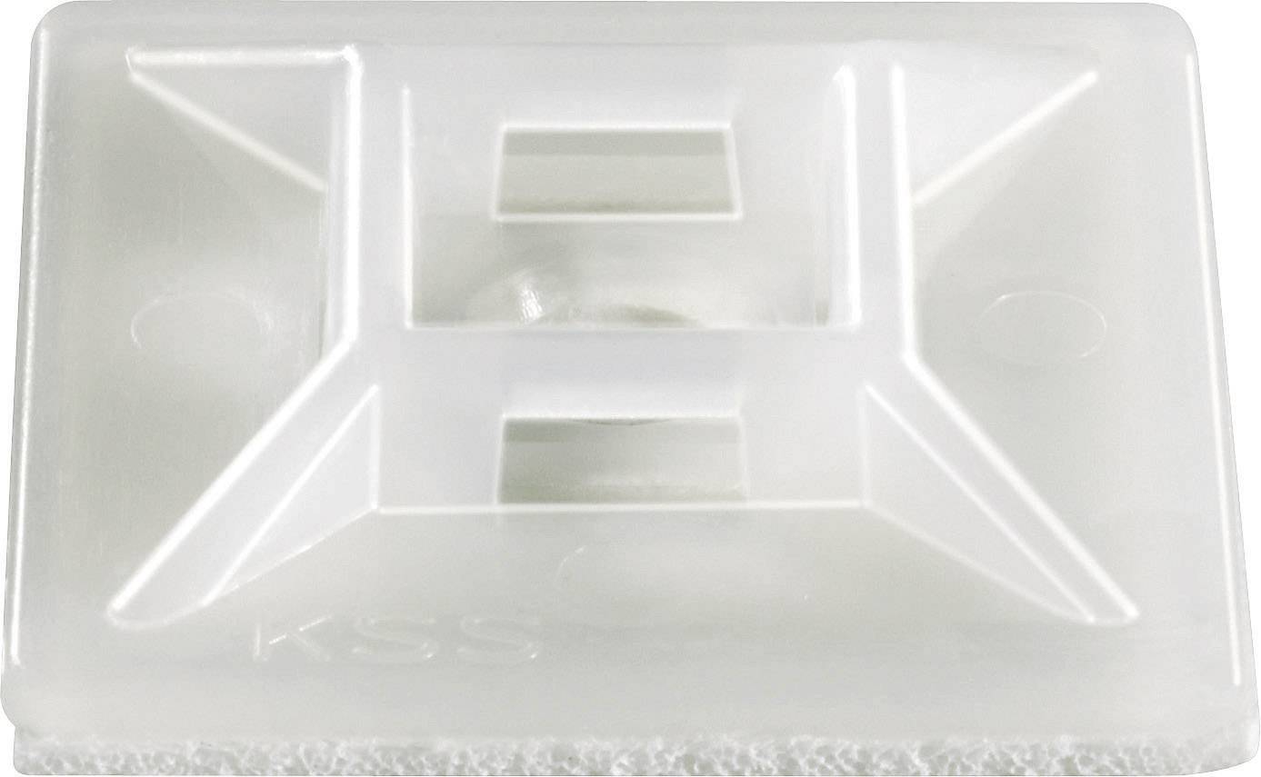 TRU COMPONENTS TC-HC102203 Cable mount Self-adhesive 1593044 Bundle Ø range 4.80 mm (max) 4x thread Transparent 1 pc(s)