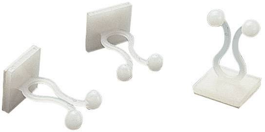 TRU COMPONENTS TC-TTB20203 Cable clamp Self-adhesive 1593027 Bundle Ø range 20 mm (max) Ecru 1 pc(s)