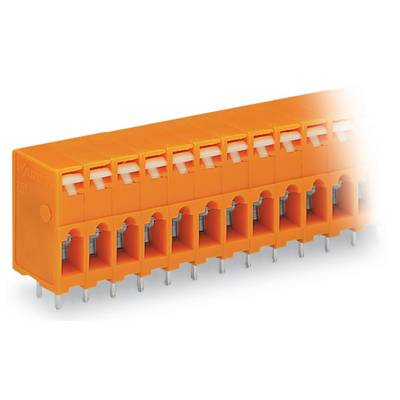 WAGO 741-205 Spring-loaded terminal 2.50 mm² Number of pins (num) 5 Orange 180 pc(s) 