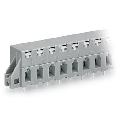 WAGO Spring-loaded terminal 2.50 mm² Number of pins 6 Grey 80 pc(s)