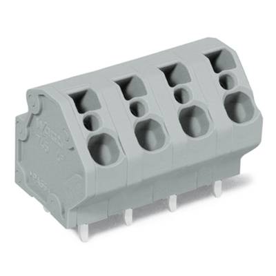 WAGO 745-3156 Spring-loaded terminal 4.00 mm² Number of pins (num) 6 Grey 72 pc(s) 
