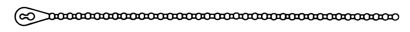 Black and white zip opened in the middle, showing the classic teeth and slider, positioned horizontally.