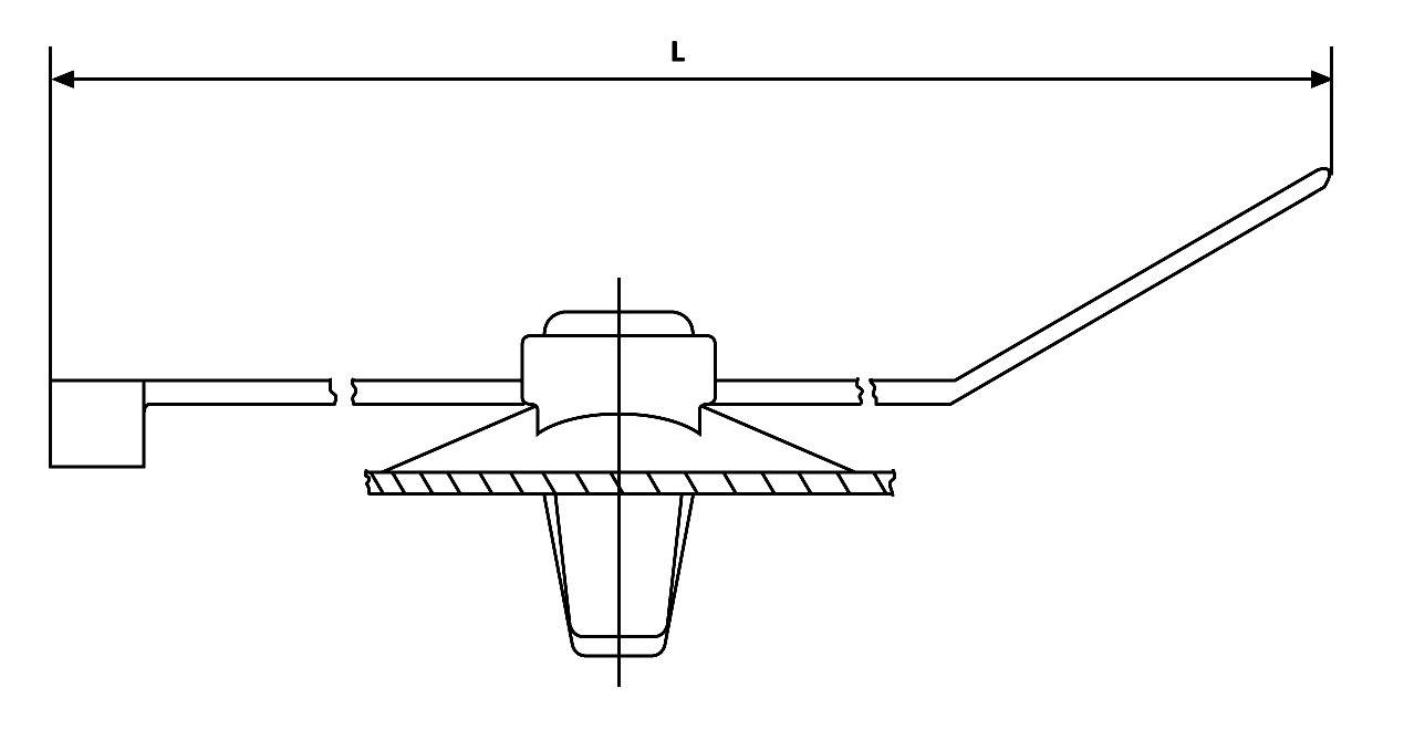 Cross-section of a shower tray with a waste trap, showing the trap position beneath the tray and the water drainage route.