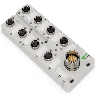 WAGO  757-145 Sensor & actuator box (passive) M12 splitter + steel thread 1 pc(s) 