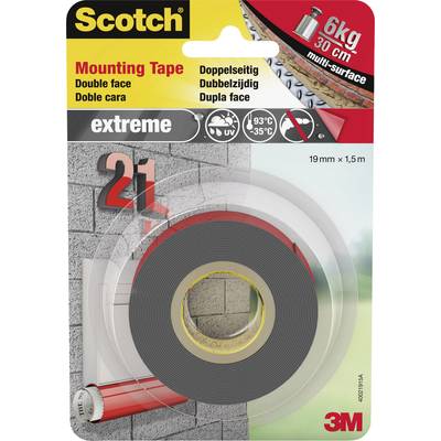 3M  40021915# Industrial tape Scotch® Grey (L x W) 1.5 m x 19 mm 1 pc(s)