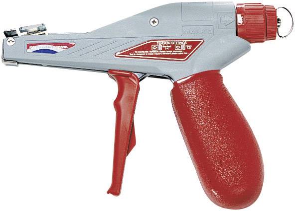 HellermannTyton 110-95000 MK9SST Manual Tool For MBT And MAT Stainless Steel Cable Ties Grey, Red