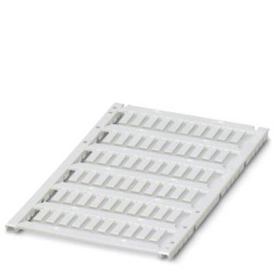 A white plastic grid insert, rectangular, with multiple narrow parallel slits.