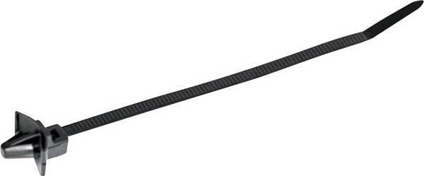 HellermannTyton 126-02204 T50SSL5-HS-BK-D1 Cable tie 135 mm 4.60 mm Black Spring toggle, Heat-resistant 1 pc(s)
