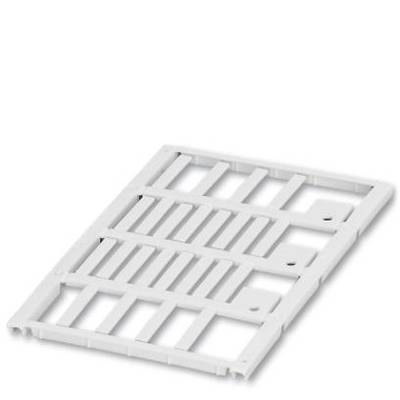 A white, rectangular plastic mat with several parallel and perpendicular struts forming a grid-like structure.