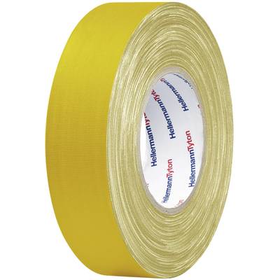 HellermannTyton HTAPE-TEX-YE-19x50 712-00502 Cloth tape HelaTape Tex Yellow (L x W) 50 m x 19 mm 1 pc(s)