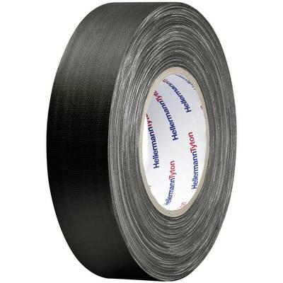 HellermannTyton HTAPE-TEX-BK-19x50 712-00504 Cloth tape HelaTape Tex Black (L x W) 50 m x 19 mm 1 pc(s)
