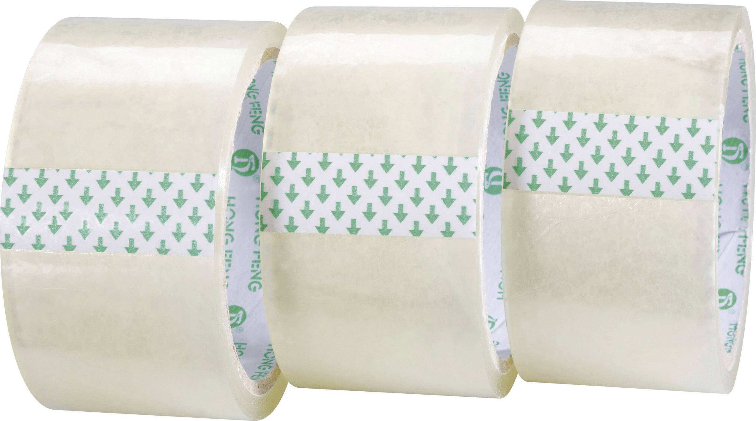 TOOLCRAFT 1563956 Packaging tape Transparent (L x W) 50 m x 48 mm 3 pc(s)