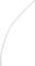 A thin, white, curved rod on a white background.