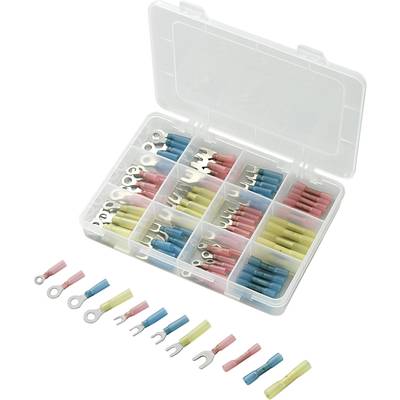 Conrad Components 549944 Crimp connector set 0.50 mm² 6 mm² Red, Blue, Yellow 104 pc(s) 