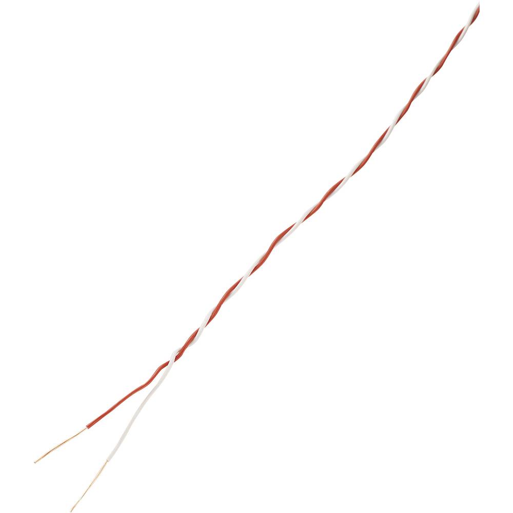 TRU COMPONENTS 1567213 Jumper wire 2 x 0.28 mmΓö¼Γûô Red, White 10 m