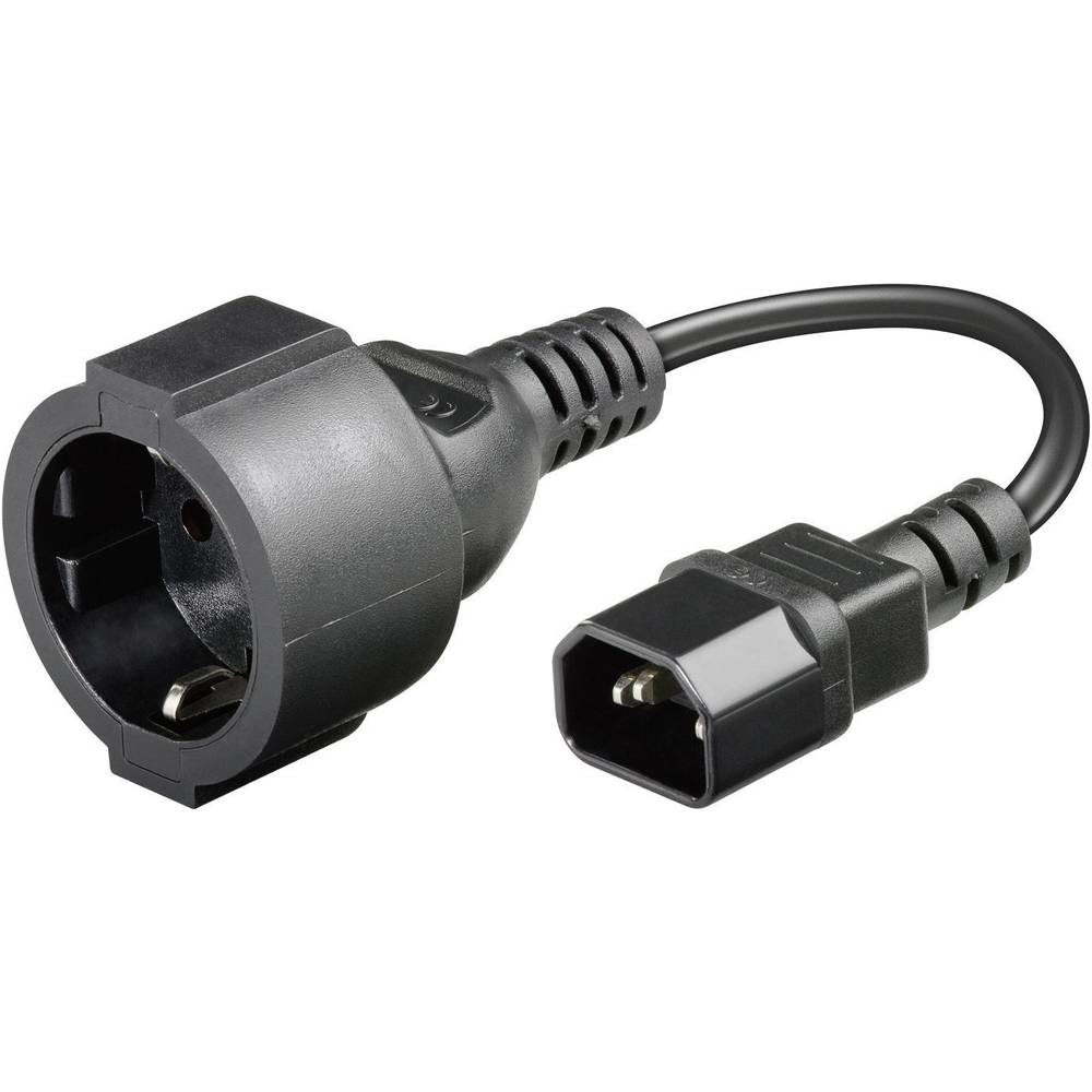 C13 C14 Appliances Cable [ Iec 16a Plug Pg Connector] Black 7 50 Cm