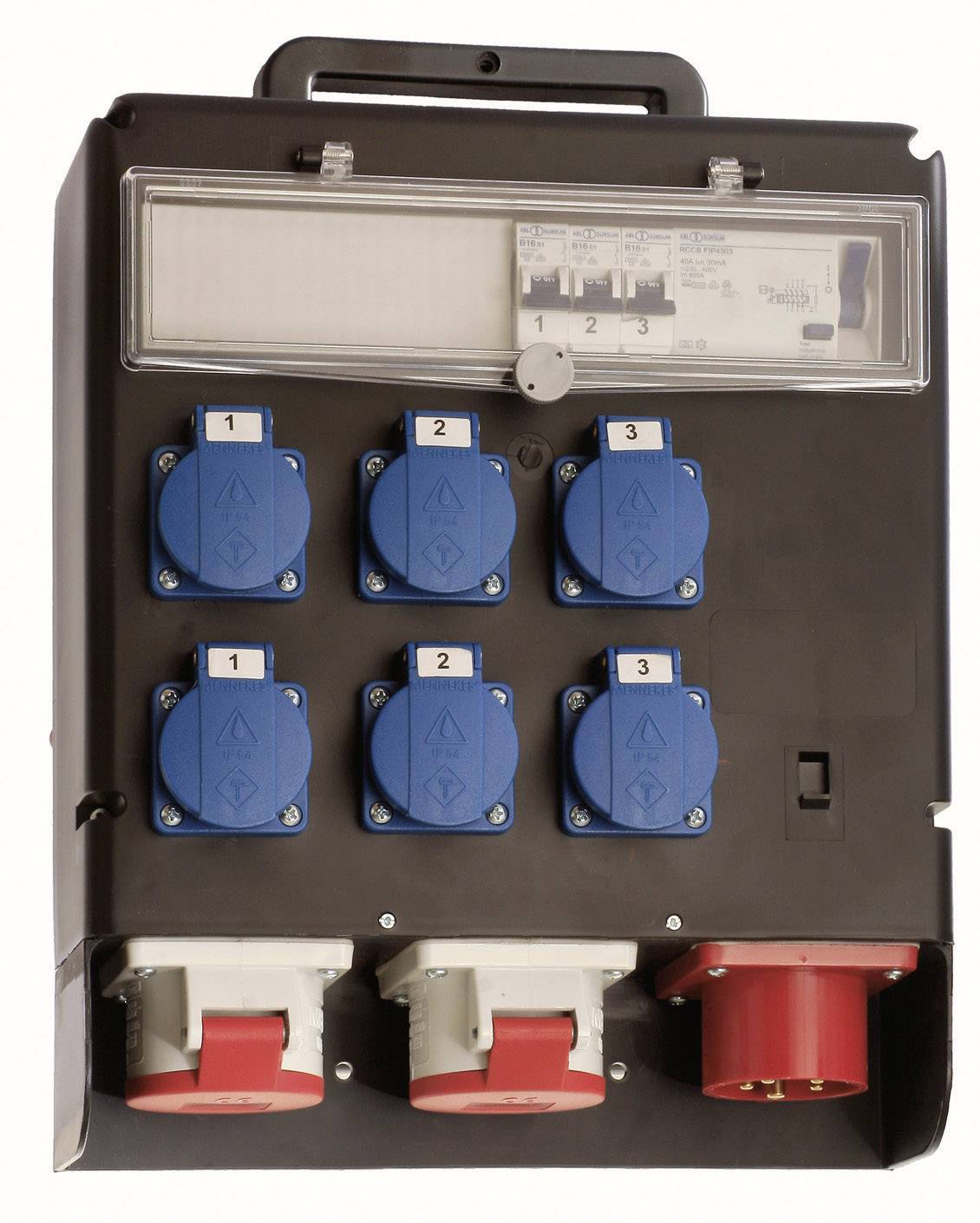 as – Schwabe CEE power distributor Stromverteiler CEE FIXO II 60509 400 V 16 A