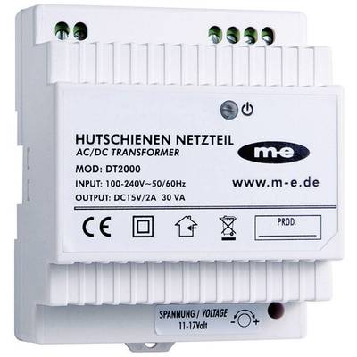   m-e modern-electronics  DT 2000    Door intercom    DIN rail power supply unit    White