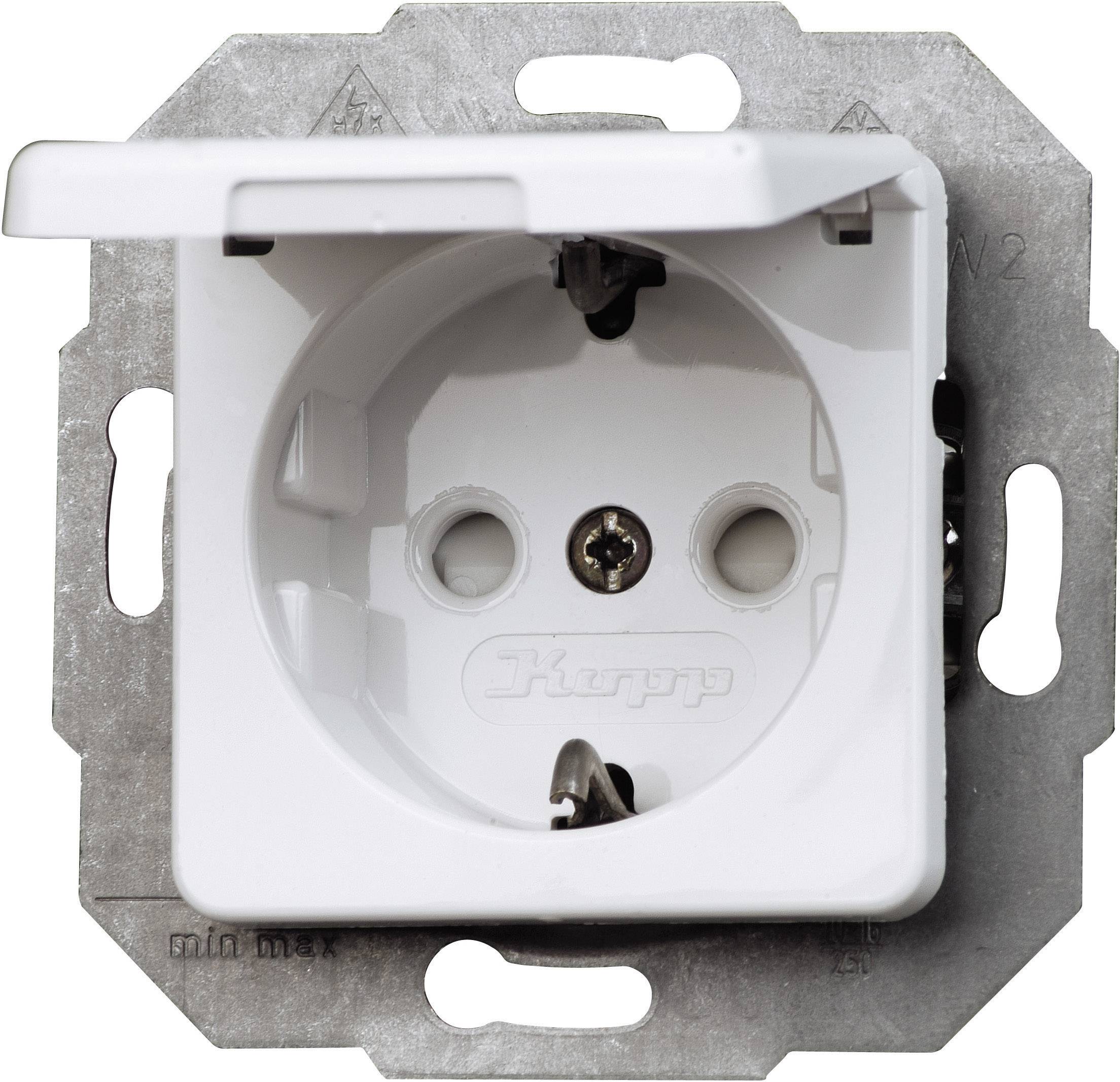 Image of Kopp Insert PG socket Europa Arctic white, Matt 117113086 1 pc(s)