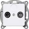 Kopp Insert TV/radio socket Europa Arctic white, Matt 110213082 1 pc(s)