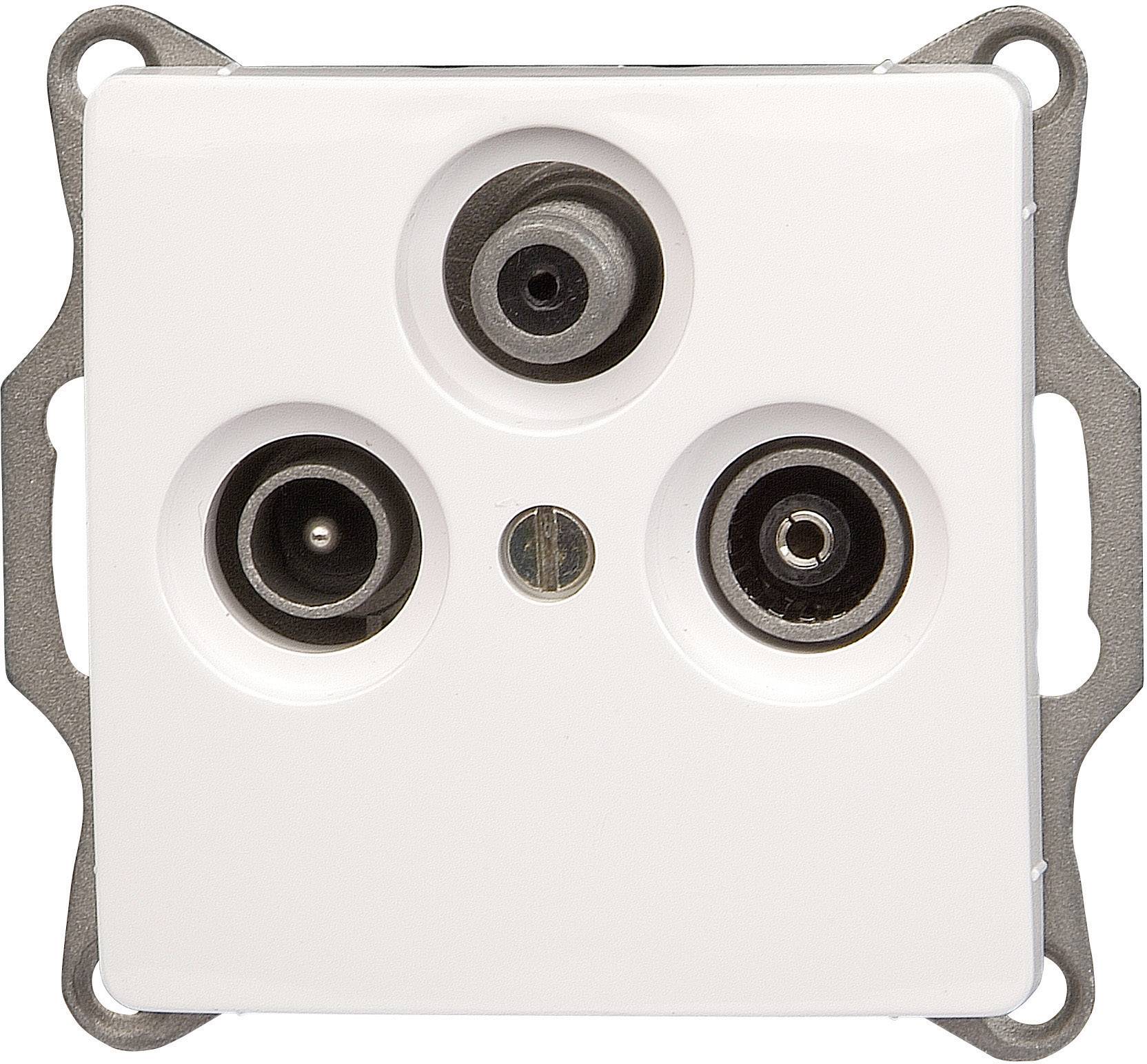 Image of Kopp Insert TV/radio/SAT socket Paris White 921402082 1 pc(s)