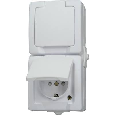 Kopp 136902009  Wet room switch product range  Two gang socket   