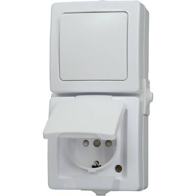Image of Kopp 138502009 Wet room switch product range Switch/socket combo