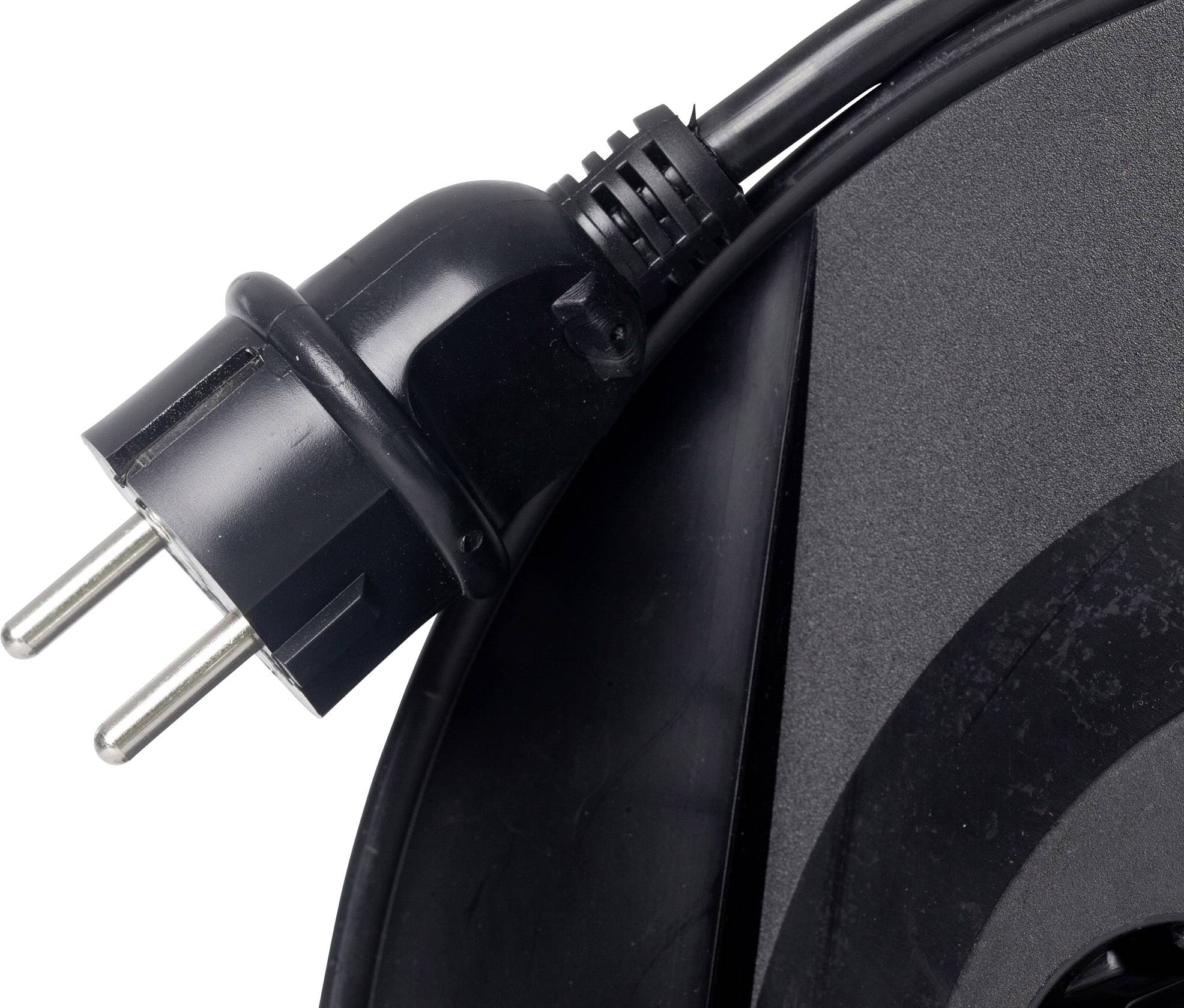 AS Schwabe 11103 Cable reel 20.00 m Black PG plug-5